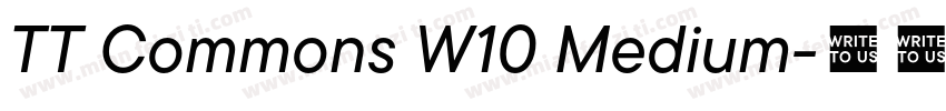 TT Commons W10 Medium字体转换